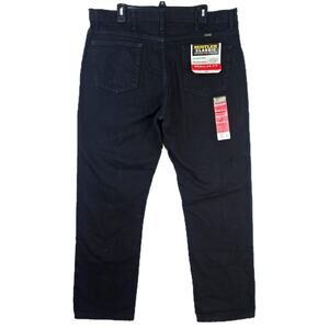 Wrangler Rustler Jeans Mens 40x32 Black Regular Fit Straight Leg Denim Work